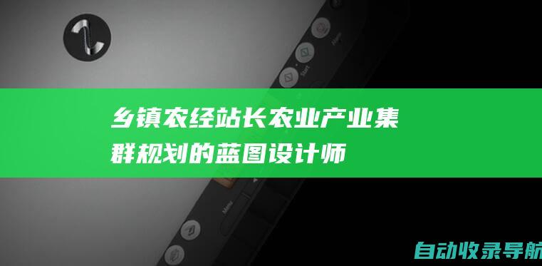 乡镇农经站长：农业产业集群规划的蓝图设计师