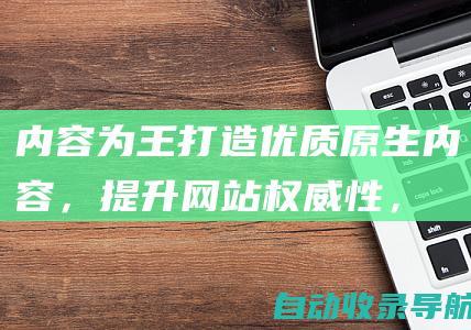 内容为王：打造优质原生内容，提升网站权威性，吸引忠实用户