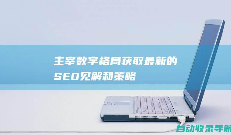 主宰数字格局：获取最新的SEO见解和策略