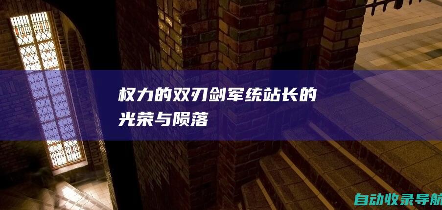 权力的双刃剑：军统站长的光荣与陨落