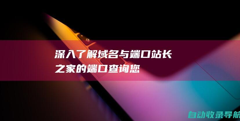 深入了解域名与端口：站长之家的端口查询——您的信息宝库