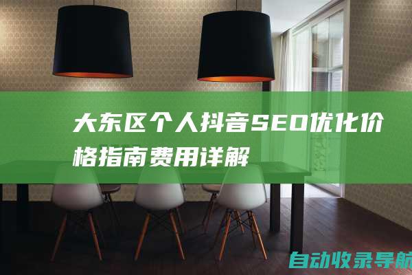 大东区个人抖音SEO优化价格指南：费用详解