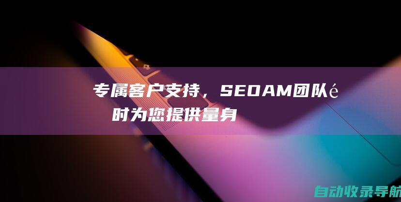 专属客户支持，SEOAM团队随时为您提供量身定制的解决方案