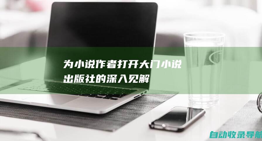 为小说作者打开大门：小说出版社的深入见解