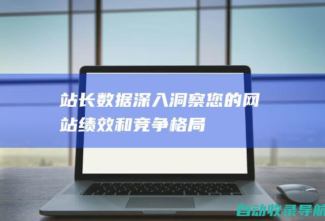 站长数据：深入洞察您的网站绩效和竞争格局