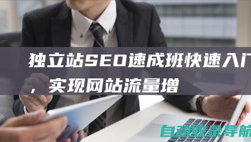 独立站SEO速成班：快速入门，实现网站流量增长