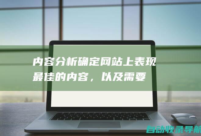 内容分析：确定网站上表现最佳的内容，以及需要改进的内容。