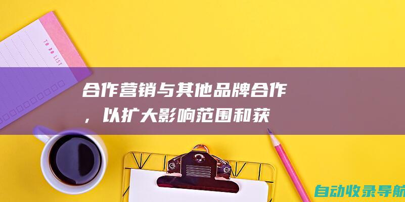 合作营销：与其他品牌合作，以扩大影响范围和获得新的受众。