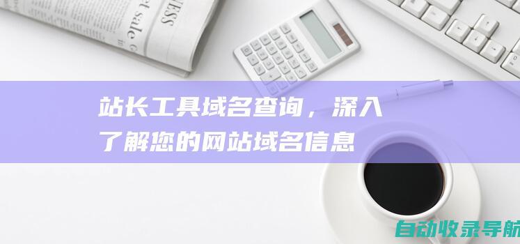 站长工具：域名查询，深入了解您的网站域名信息