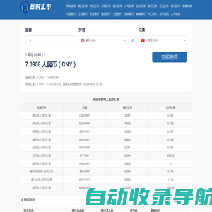美元兑人民币汇率_最新美元欧元英镑银行外汇牌价_在线外币转人民币_货币汇率换算器_即时汇率网