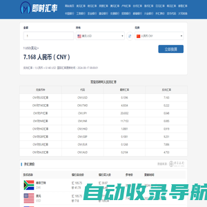 在线外币转换人民币-实时货币汇率换算器-各类汇率即时更新-即时汇率网